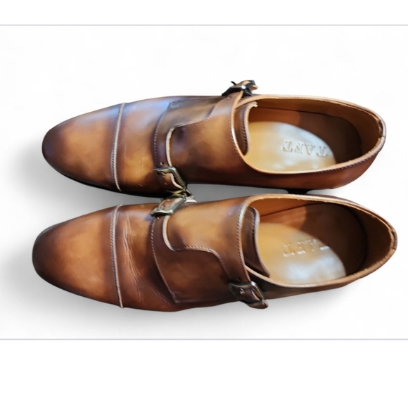 TAFT Prince Monk Double Strap Men Oxford Loafers Brown 42/US 9 Timeless Classic - Picture 7 of 12